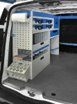 02_Drawers, shelves and cargo retaining accessories in the Ford Connect