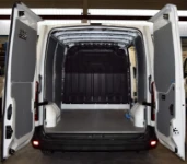 An NV400 with a non-slip floor liner and bodywork liners