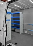 Berlingo Citroen con rivestimento interno in legno e lamiera
