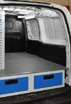 Lato destro libero allestimento Doblo con cassettiere sottopianale