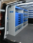 Racking on the left of the LWB, low roof Nissan NV300