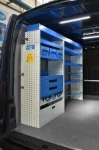 Racking on the left of the Nissan NV400