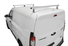 Roof bars on the roof of the Ford Courier