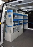 Shelves and case trays on the left of the Custom