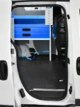 Side view of the shelving for the Fiat Fiorino