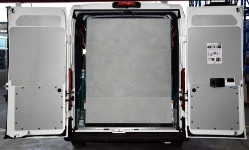 The Boxer’s loading ramp in closed position