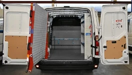 The NV400’s ramp swung open