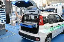 The Panda with equipment for a municipal police force