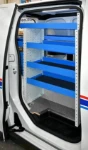 The racking on the right of the Vivaro
