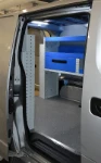 The racking seen from the NV200’s side door