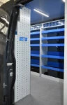 The racking seen through the Daily’s side door