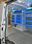 The well-equipped interior of the MAN TGE